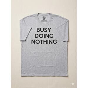 "Busy Doing Nothing" Men's Graphic T-Shirt - Size 3XL